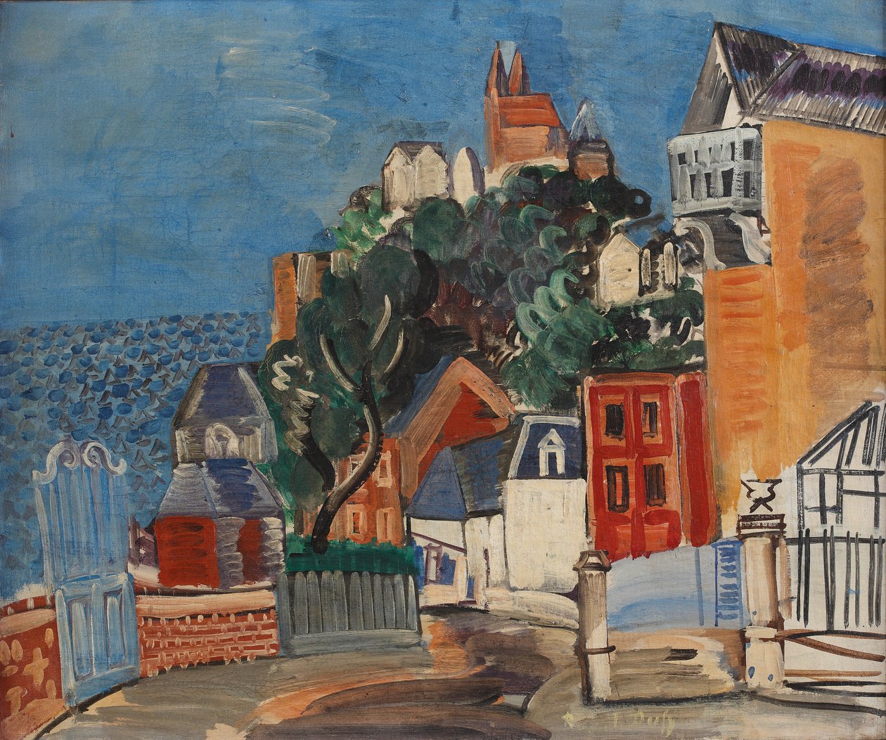 Côte Basse, ok. 1924 (olej na płótnie) autorstwa Raoul Dufy