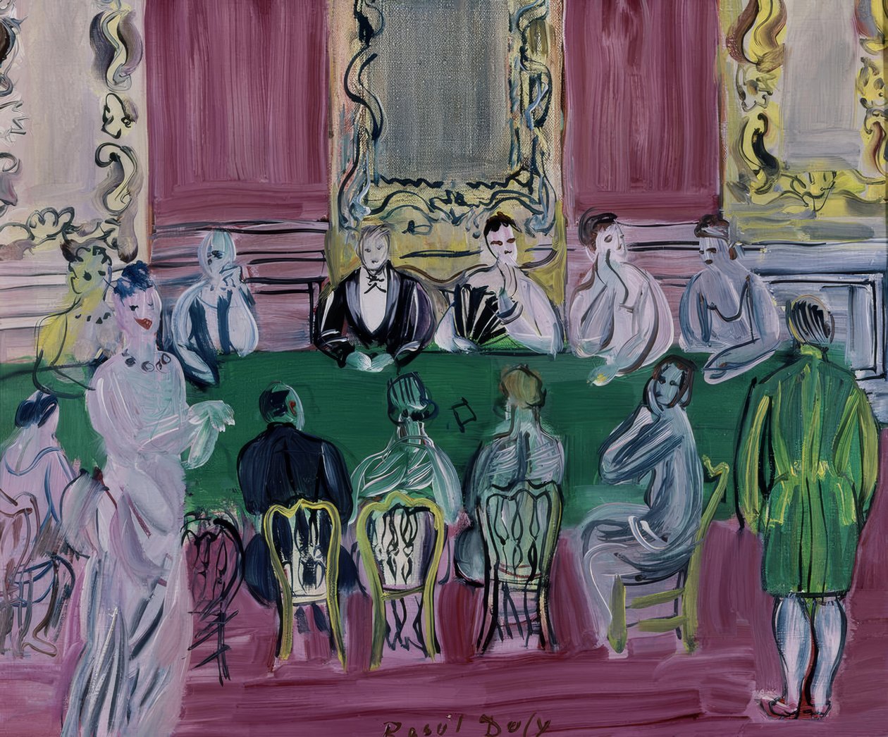 Gra Baccarat autorstwa Raoul Dufy