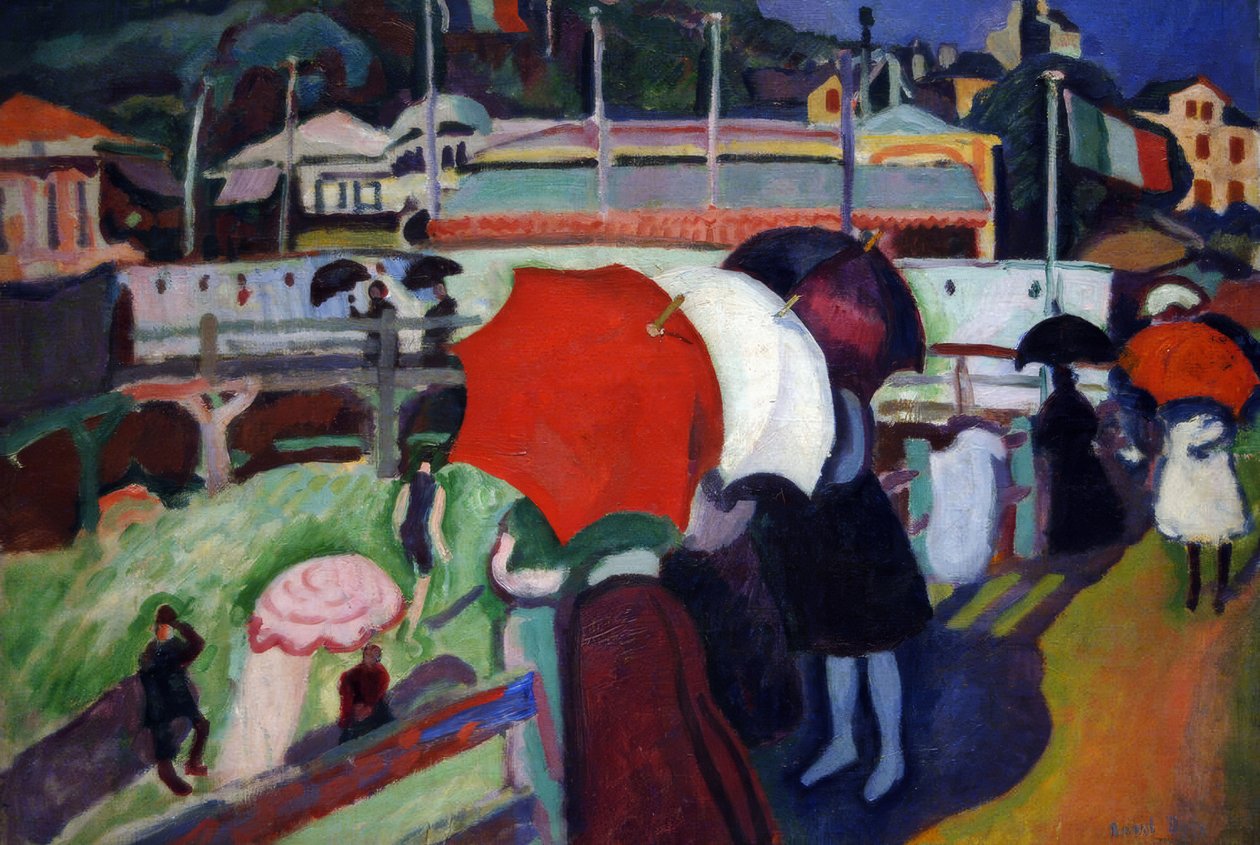 Trzy parasole autorstwa Raoul Dufy
