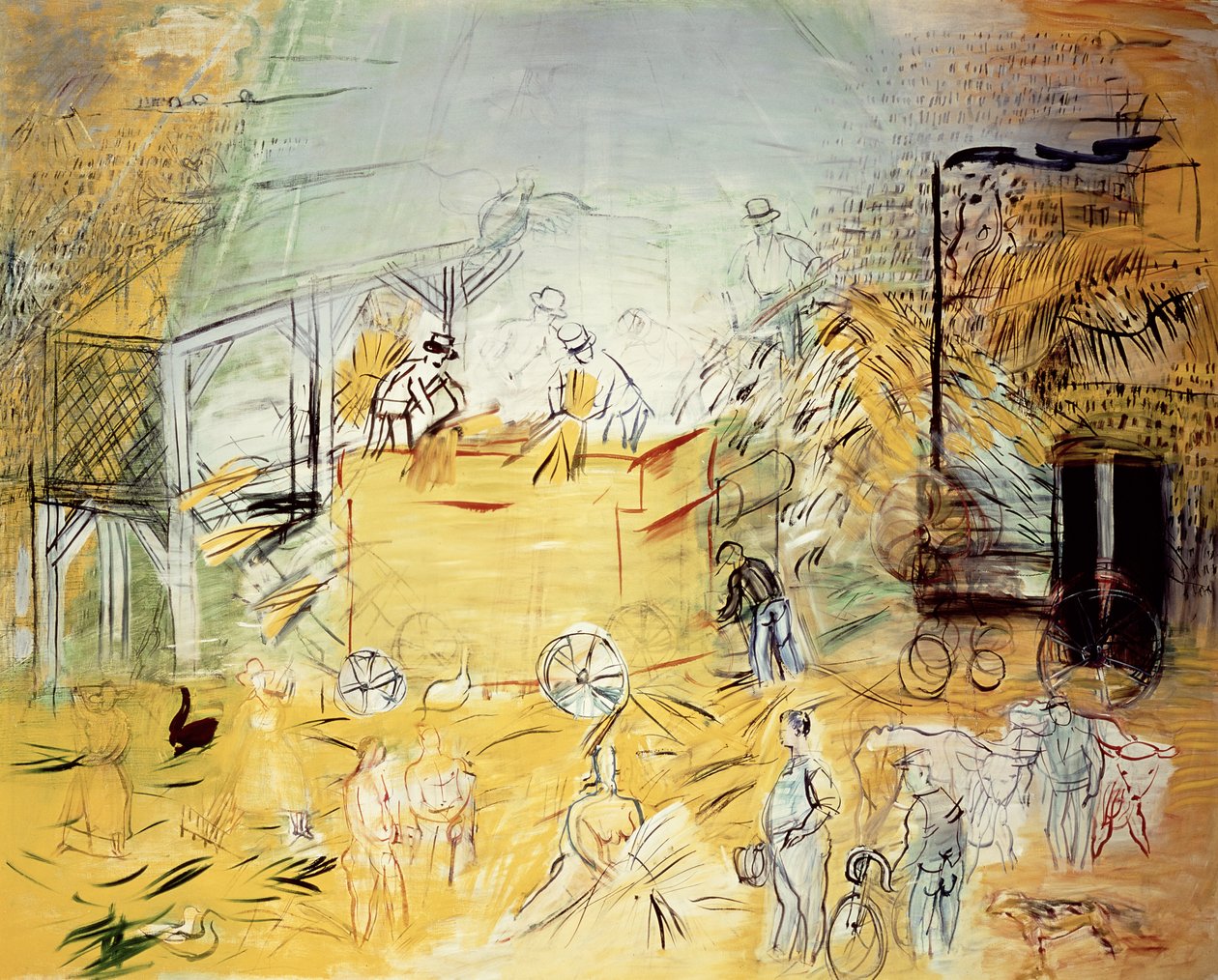 Scena żniw (olej na płótnie) autorstwa Raoul Dufy