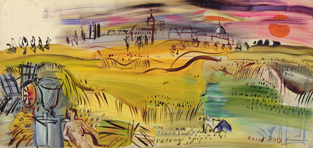 Żniwa w Langres autorstwa Raoul Dufy