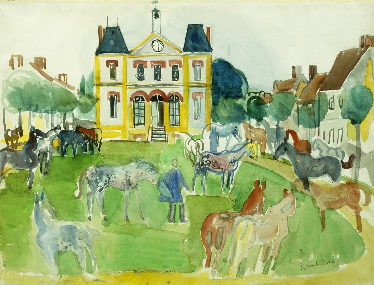 Konie; Chevaux autorstwa Raoul Dufy