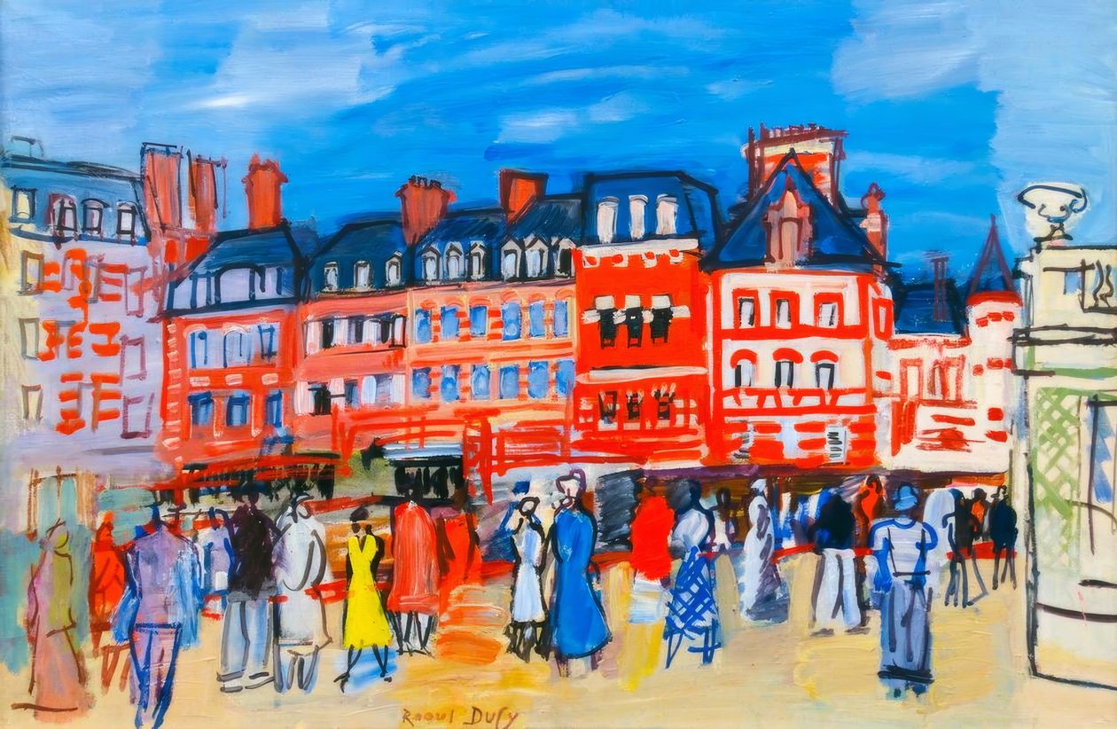 Domy w Trouville autorstwa Raoul Dufy