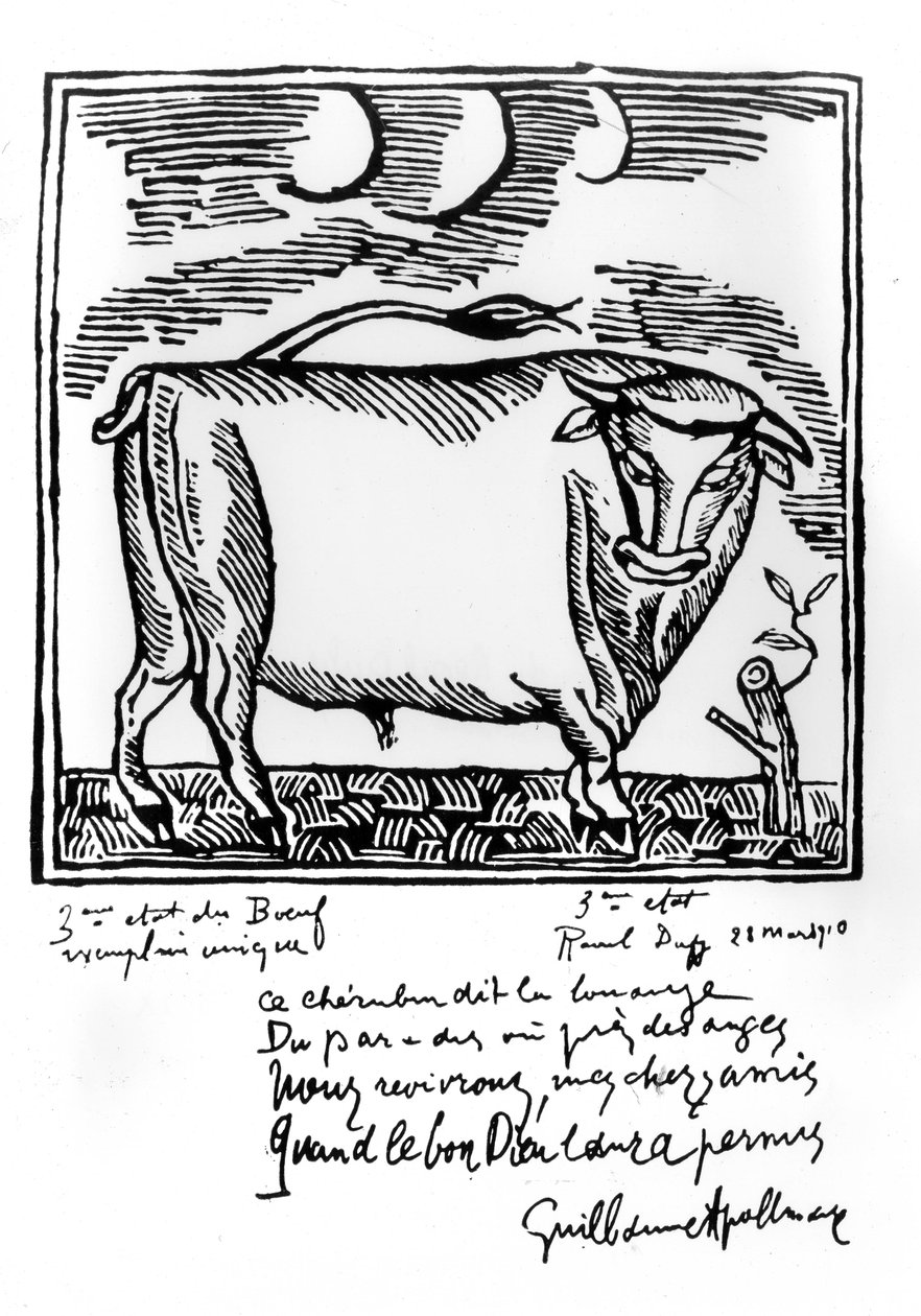 Ilustracja z "Le Bestiaire" autorstwa Guillaume