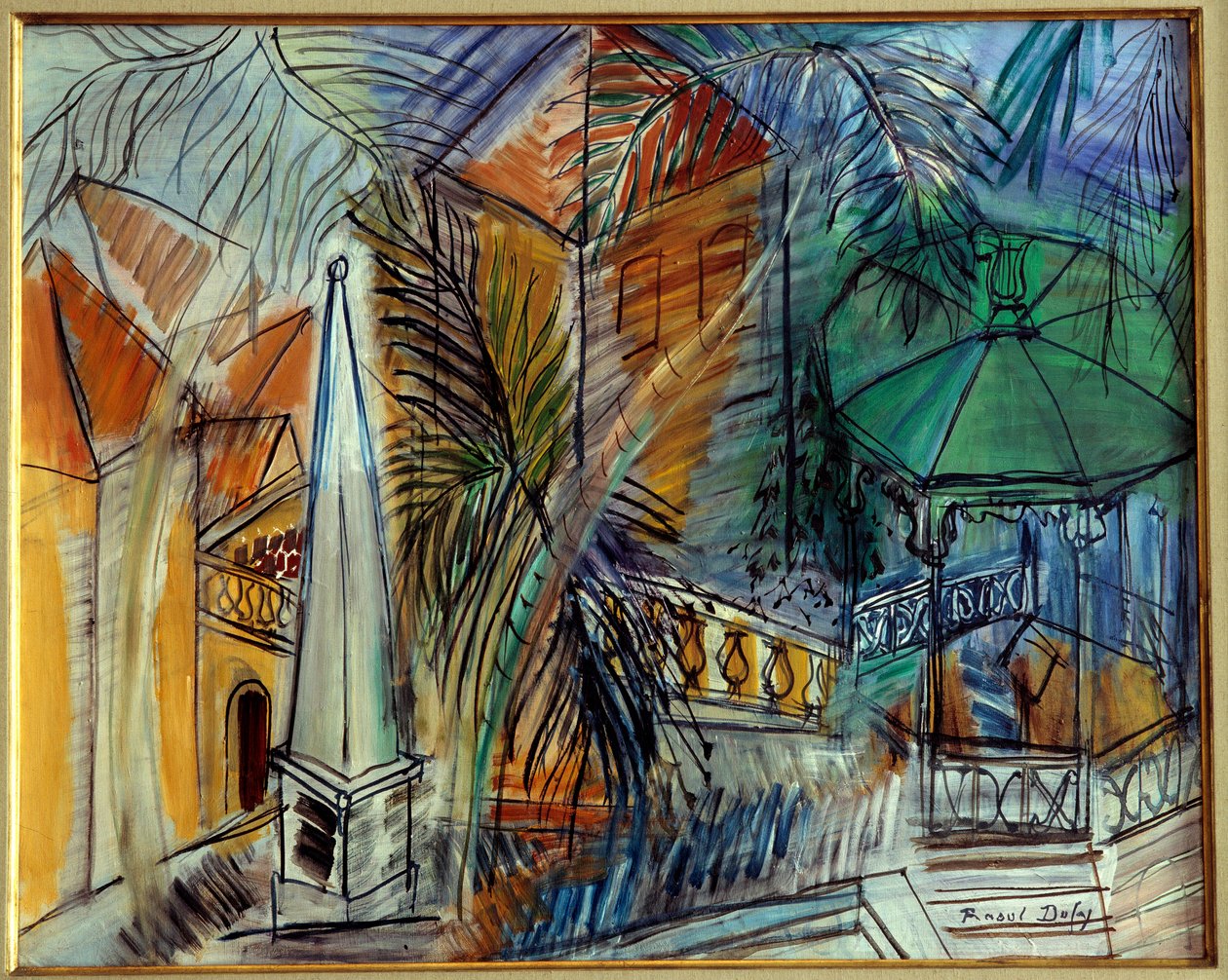 Jardin public a Hyeres autorstwa Raoul Dufy