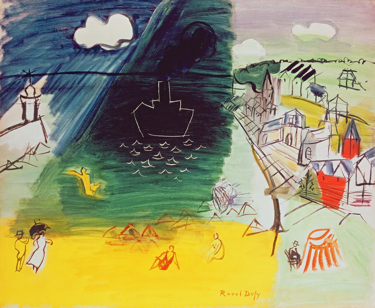 14 lipca (olej na płótnie) autorstwa Raoul Dufy