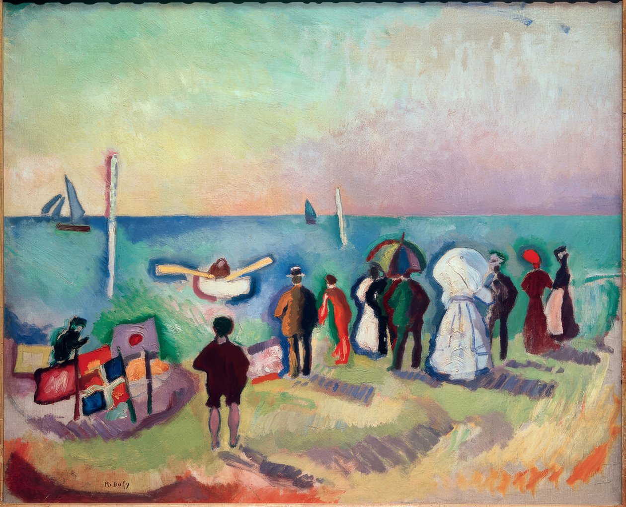 Plaża Sainte-Adresse autorstwa Raoul Dufy