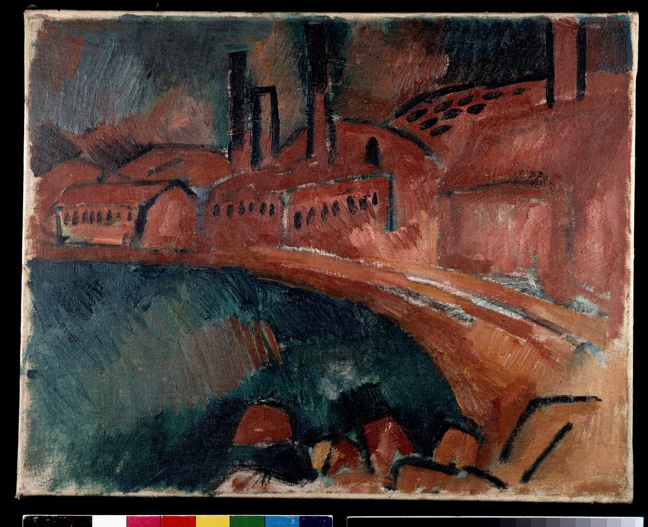 La Tuilerie saint Henri lub fabryka Krajobraz przemysłowy autorstwa Raoul Dufy