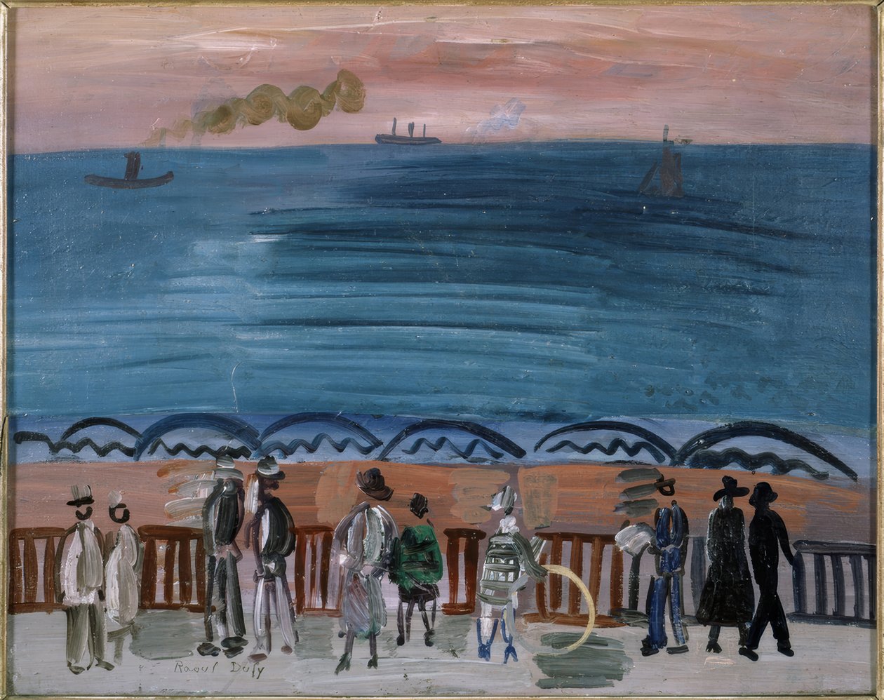 "Plaża w Sainte-Adresse autorstwa Raoul Dufy