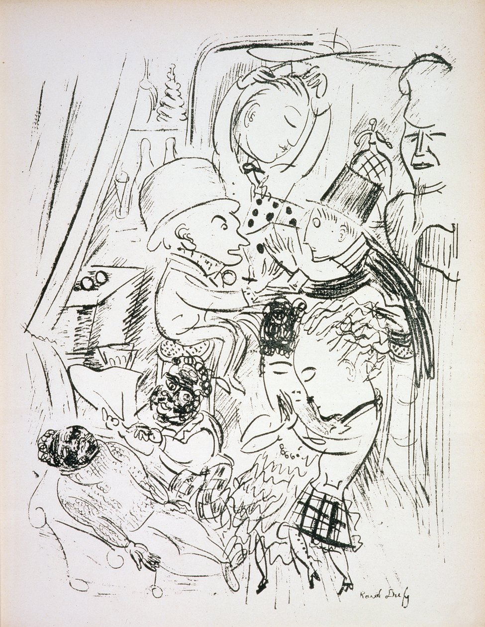 Le Boeuf sur le Toit or The Nothing Doing Bar, Darius Milhaud Instrumental Music autorstwa Raoul Dufy