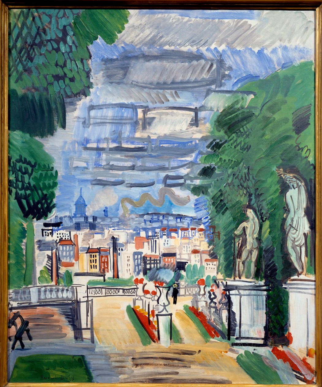 Le parc de Saint Cloud, XX wiek (olej na płótnie) autorstwa Raoul Dufy