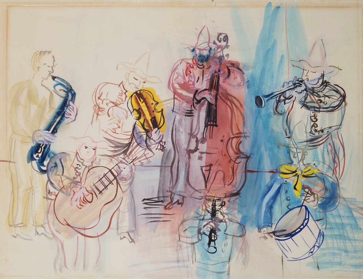 Meksykańscy muzycy autorstwa Raoul Dufy