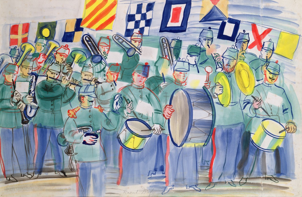 Muzyka w Izbie Celnej w Hawrze autorstwa Raoul Dufy