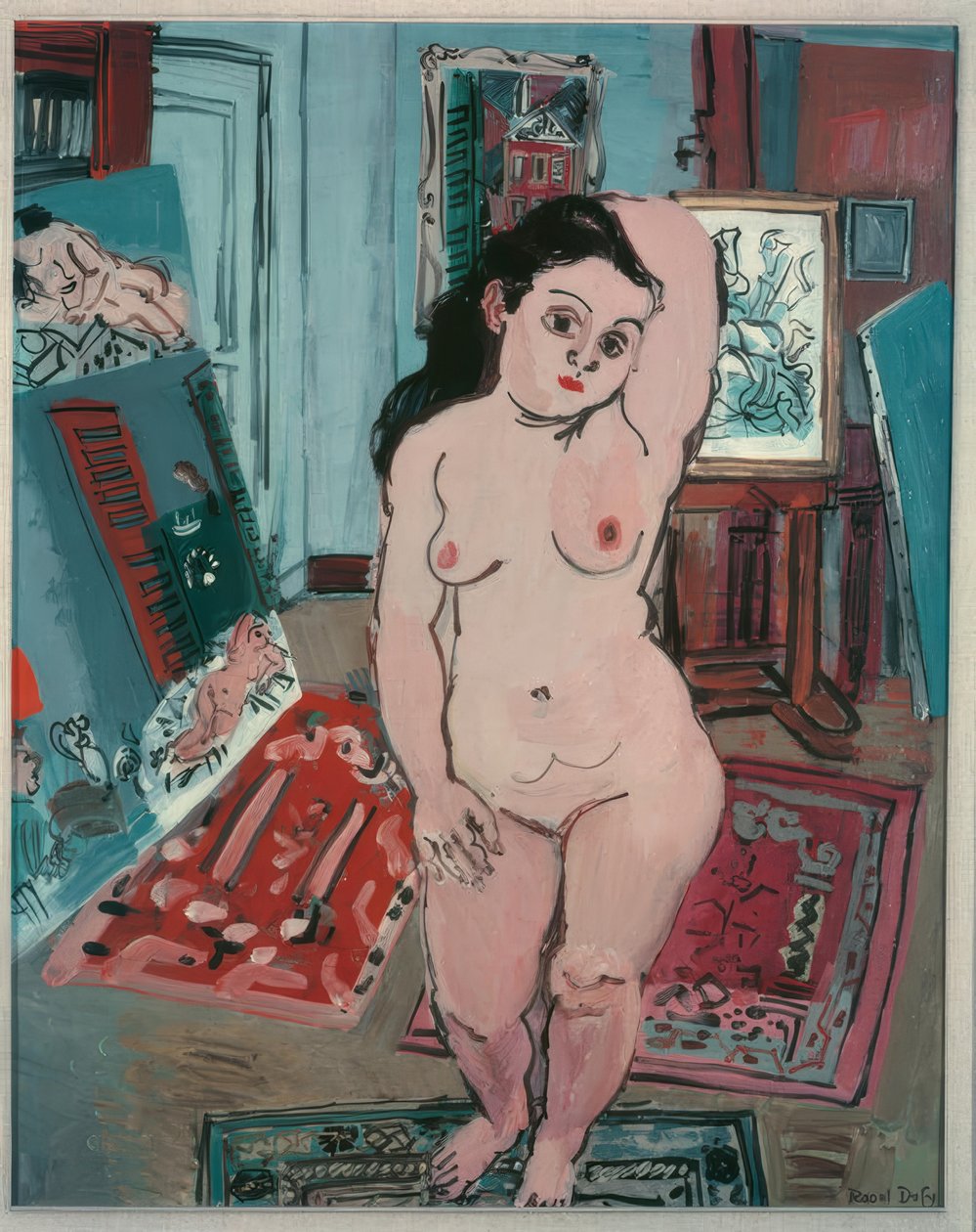 Akt z liliami arum autorstwa Raoul Dufy