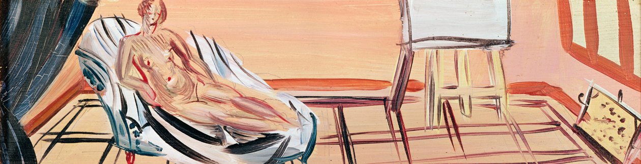 Akt ze sztalugą (olej na płótnie) autorstwa Raoul Dufy