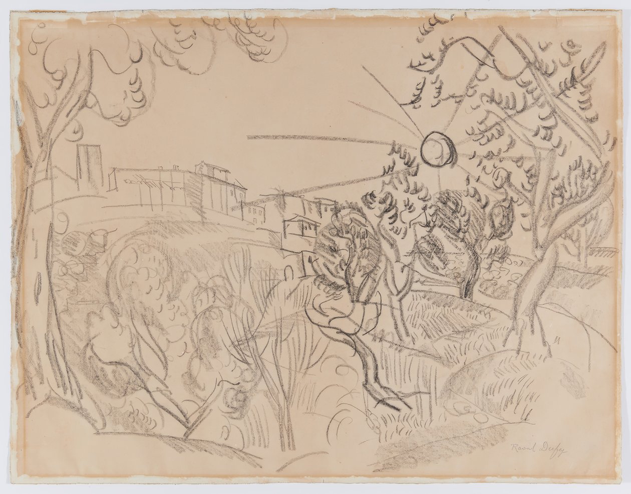 Drzewa oliwne w Prowansji autorstwa Raoul Dufy