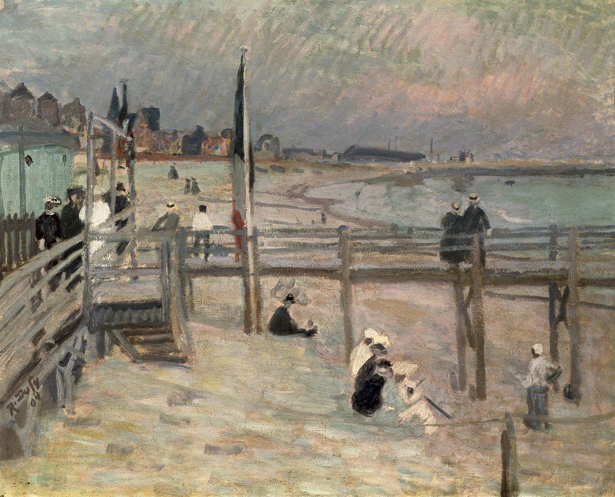 Na plaży w Sainte-Adresse autorstwa Raoul Dufy