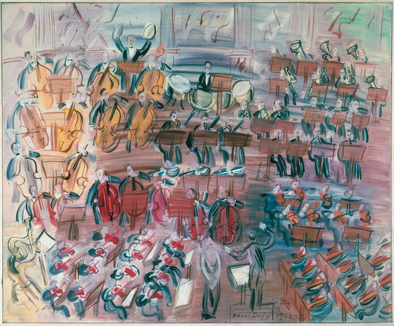 Orkiestra z wokalistą autorstwa Raoul Dufy