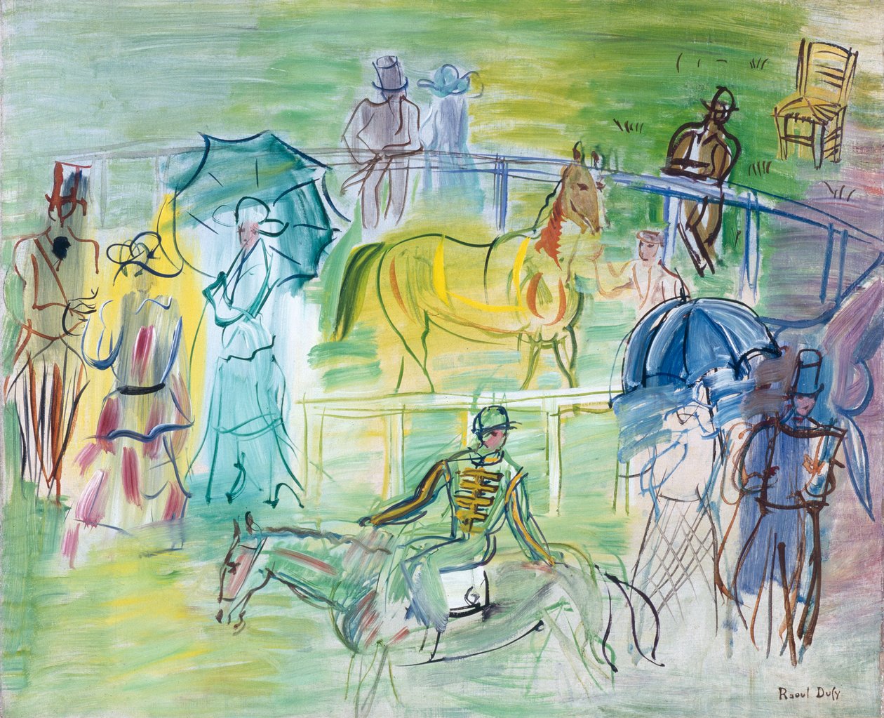 Padok (olej na płótnie) autorstwa Raoul Dufy