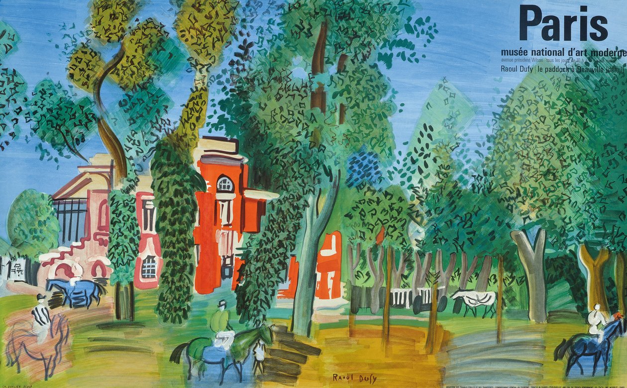 Paryż, Narodowe Muzeum Sztuki Nowoczesnej autorstwa Raoul Dufy