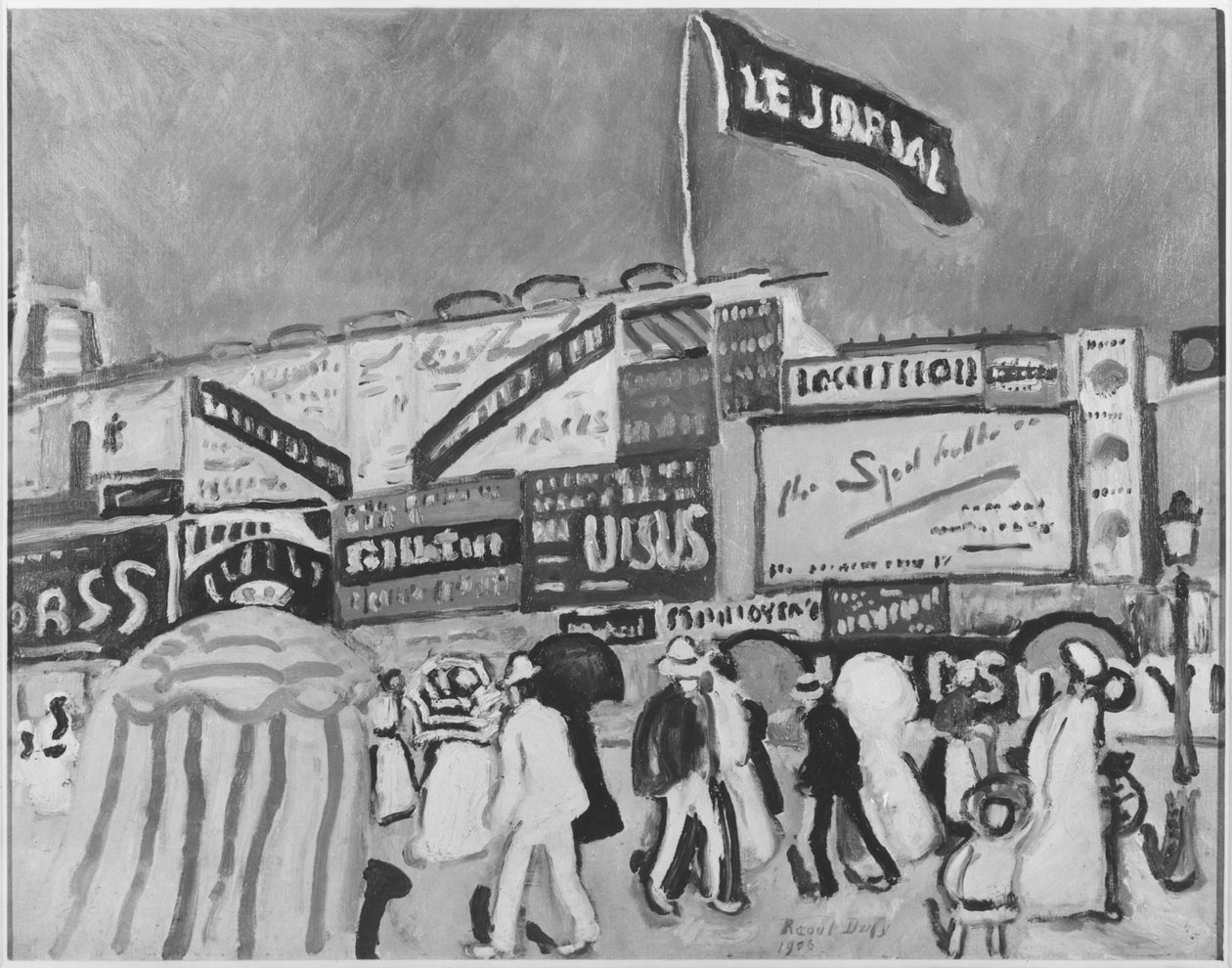Plakaty w Trouville autorstwa Raoul Dufy