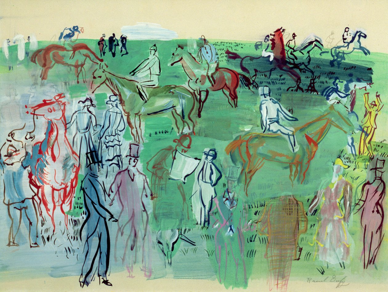Widzowie na trawniku autorstwa Raoul Dufy