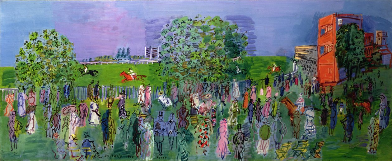 Wyścigi w Ascot: Royal Enclosure autorstwa Raoul Dufy
