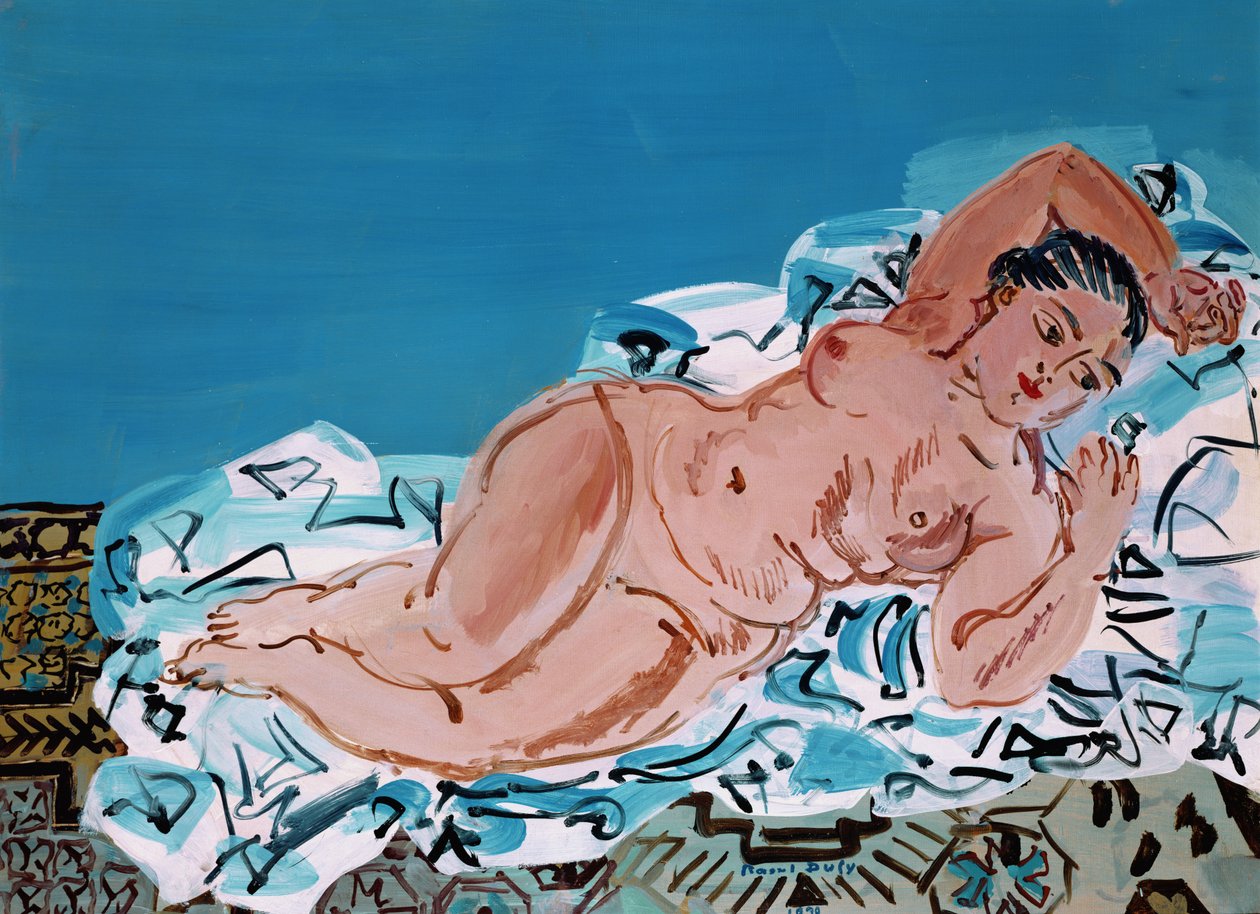 Leżący akt autorstwa Raoul Dufy