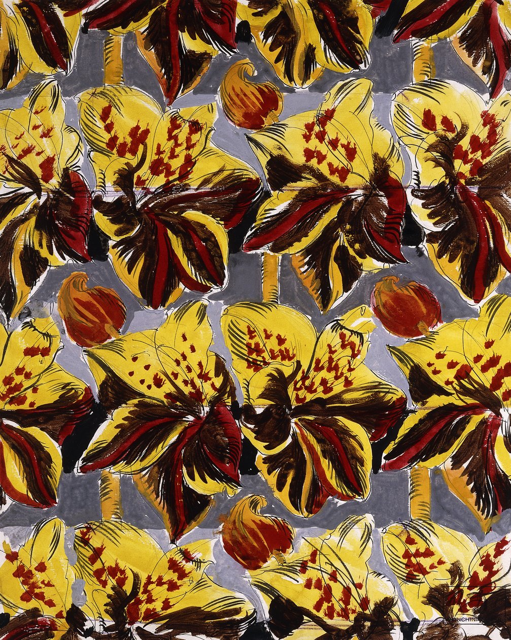 Czerwone i żółte kwiaty; Fleurs Rouges et Jaunes autorstwa Raoul Dufy