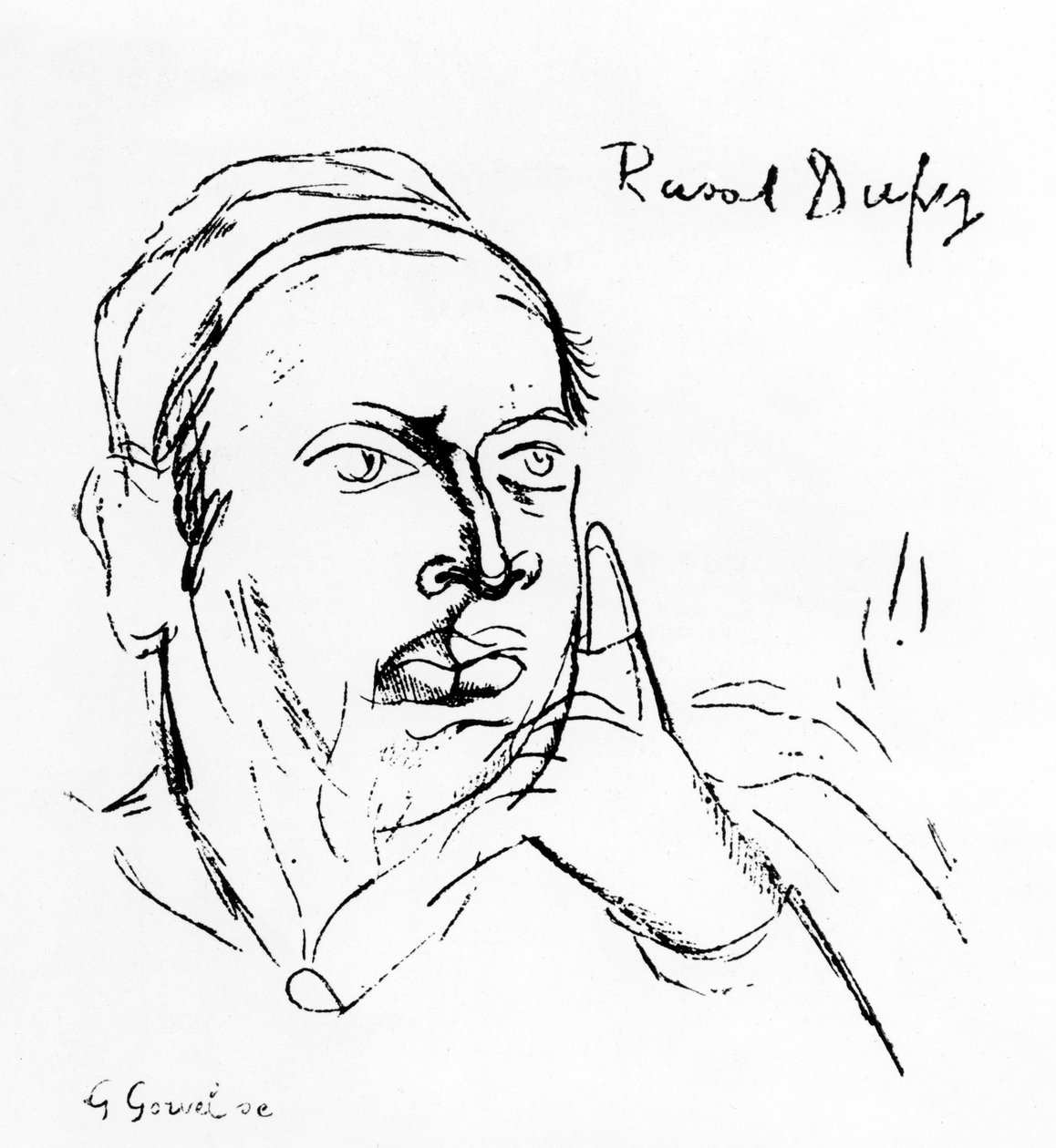 Remy de Gourmont (litografia) autorstwa Raoul Dufy