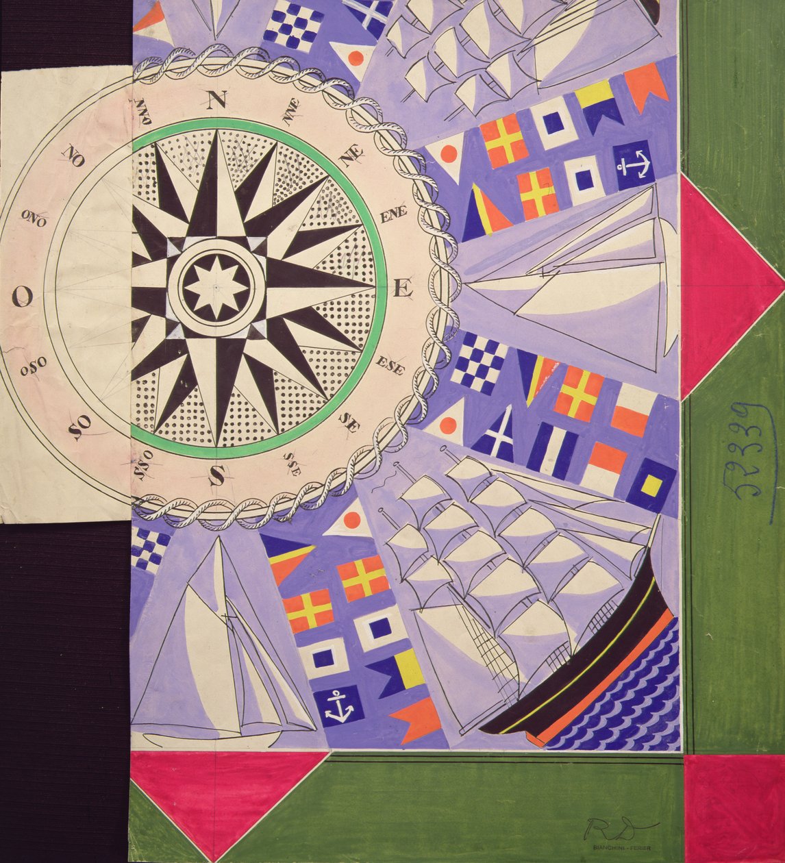 Chusteczki do nosa marynarza (gwasz) autorstwa Raoul Dufy