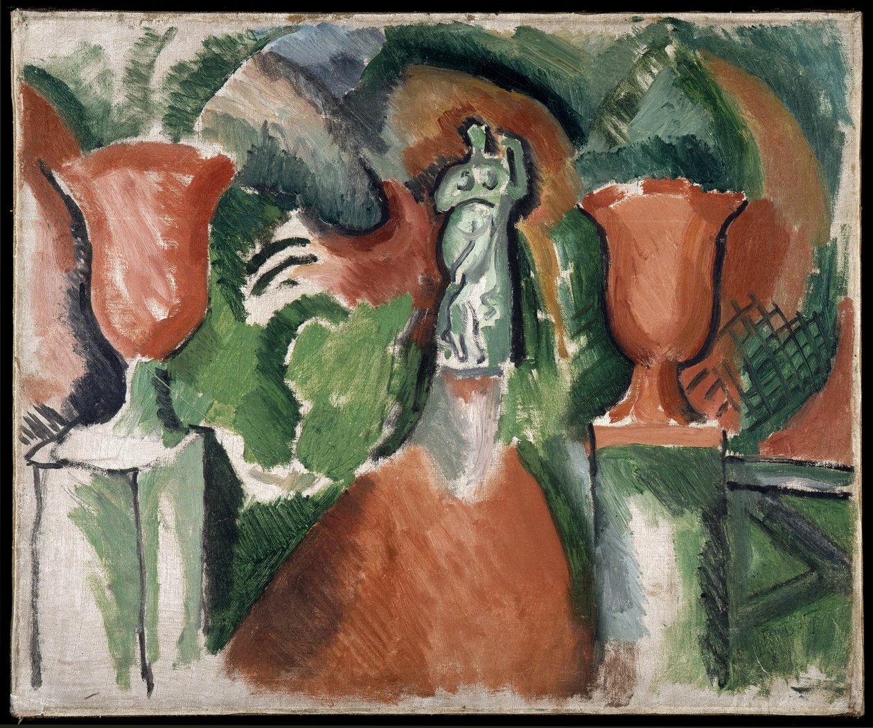 Statuetka z dwoma czerwonymi wazonami autorstwa Raoul Dufy