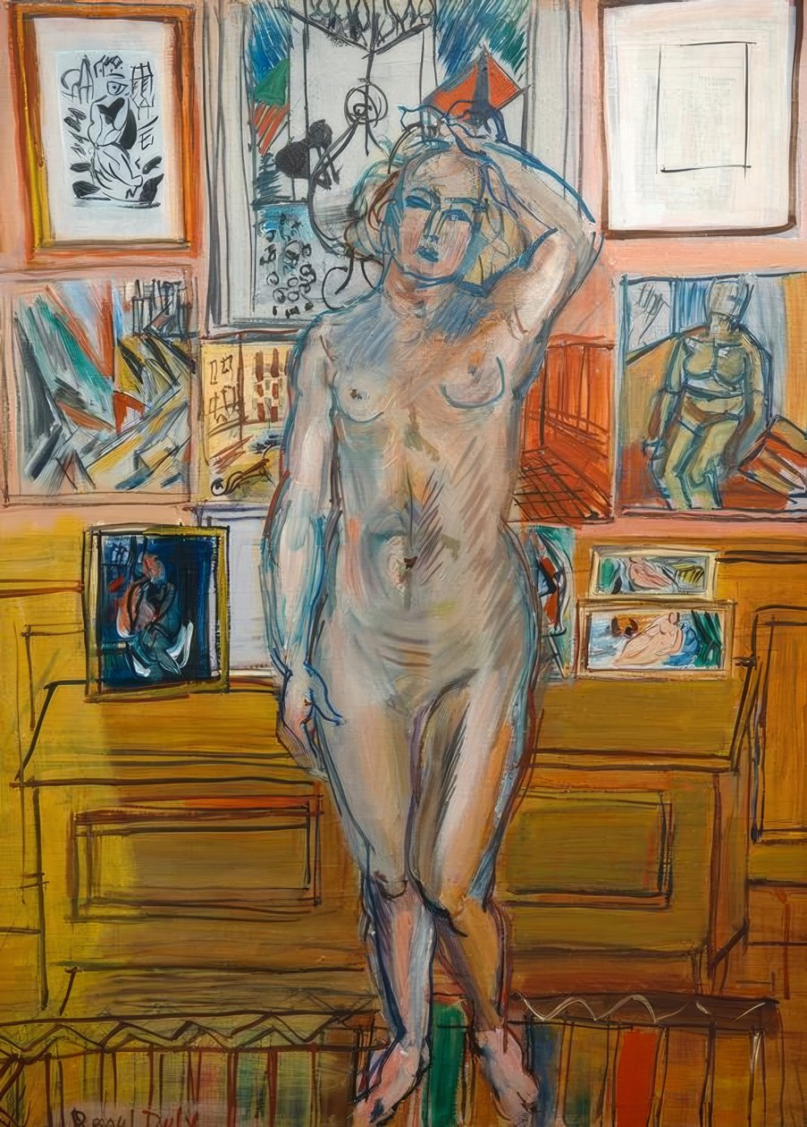 Stojąc nago na obrazach autorstwa Raoul Dufy