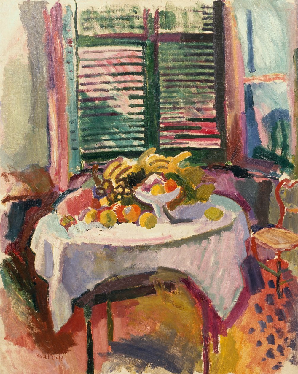 Martwa natura z zamkniętymi okiennicami autorstwa Raoul Dufy