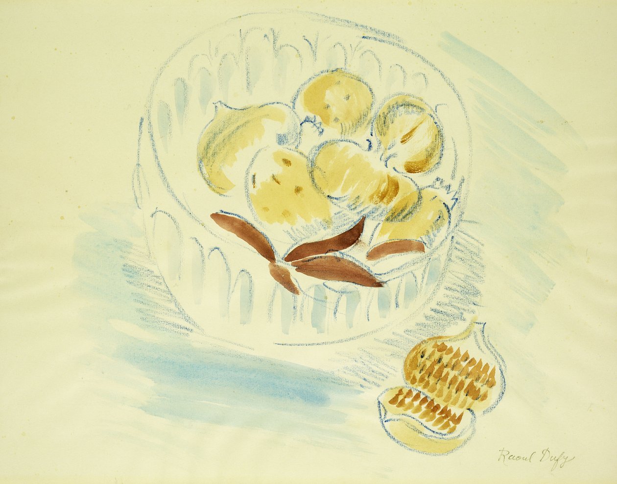 Martwa natura z figami i granatami; Nature Morte aux Figues et la Grenade autorstwa Raoul Dufy