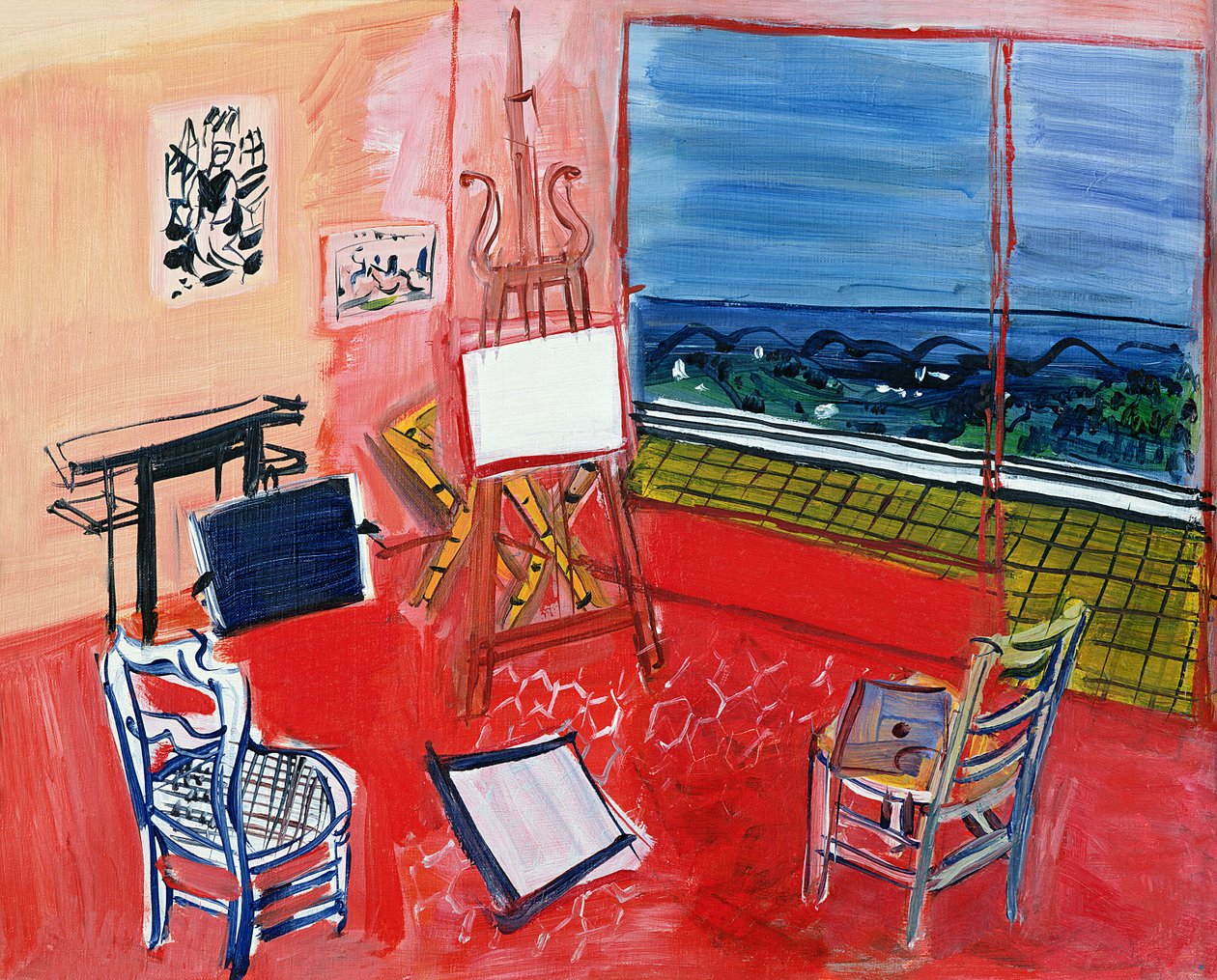 Studio w Vence (olej na płótnie) autorstwa Raoul Dufy