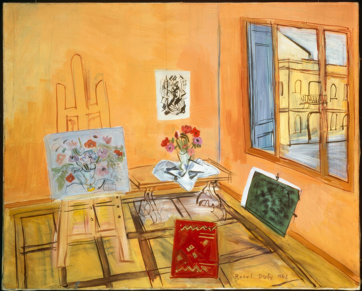 Studio z bukietem autorstwa Raoul Dufy