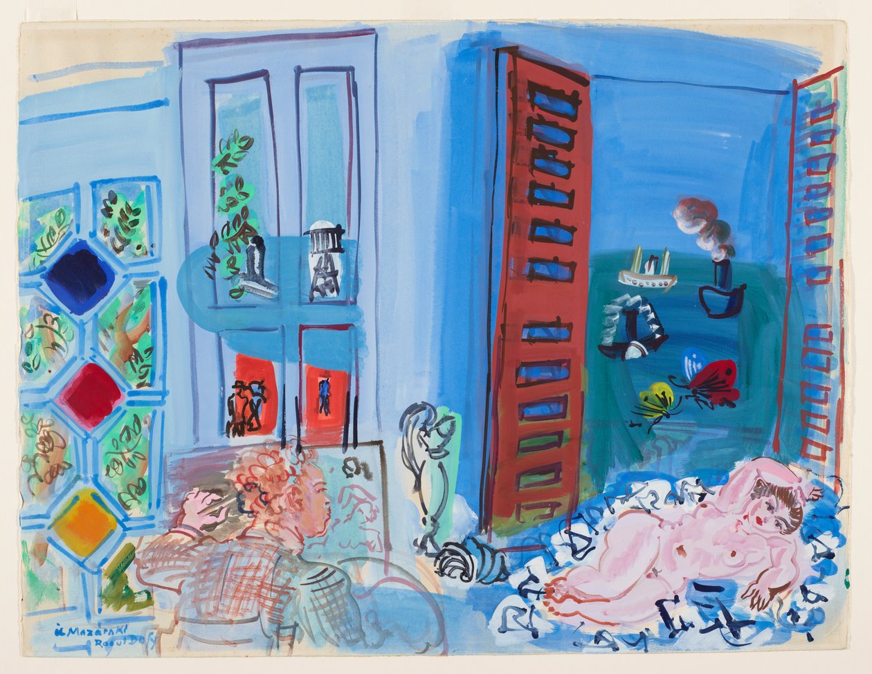 Pracownia artysty (akwarela) autorstwa Raoul Dufy