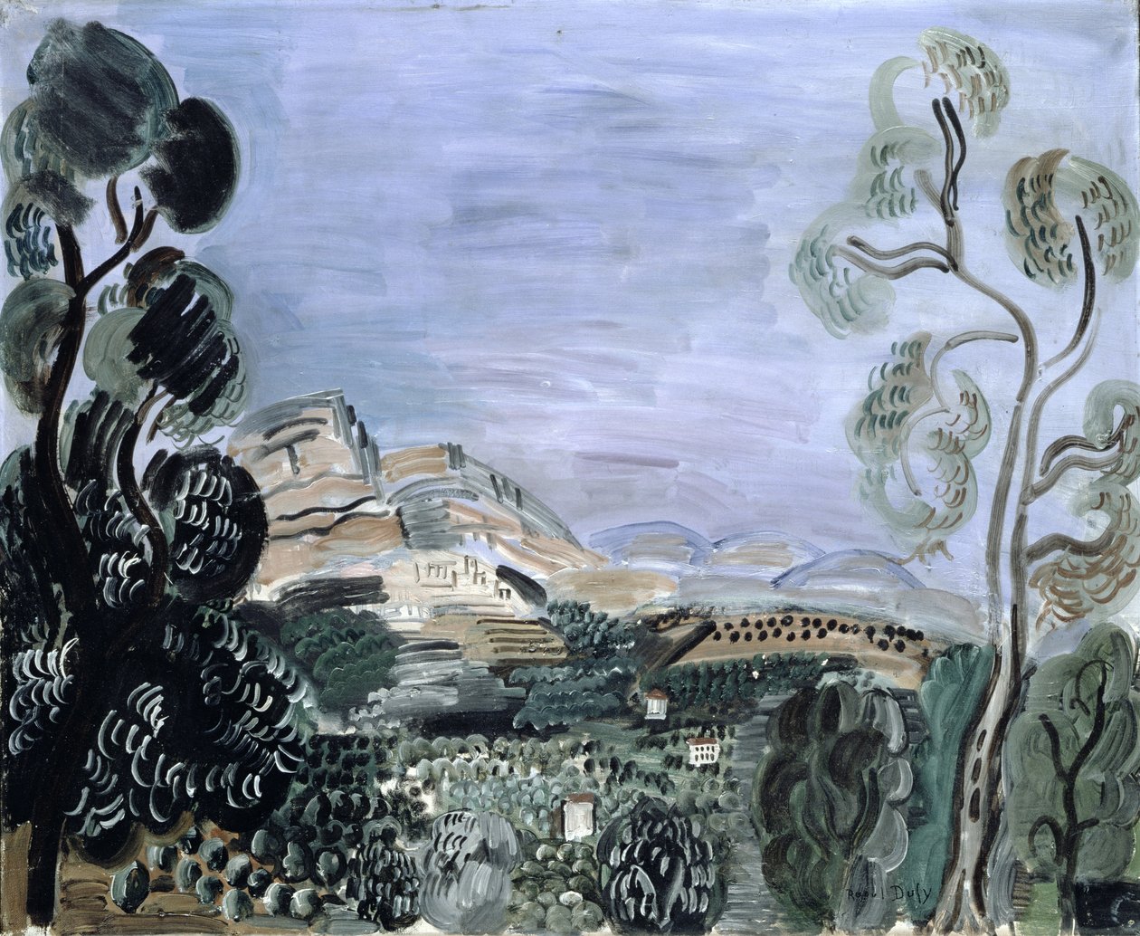 Zatoka Saint-Jeannet, ok. 1922-23 (olej na płótnie) autorstwa Raoul Dufy