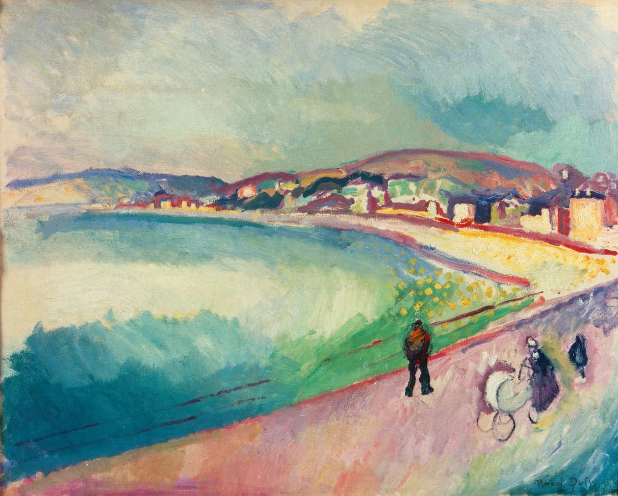Plaża Sainte-Adresse autorstwa Raoul Dufy