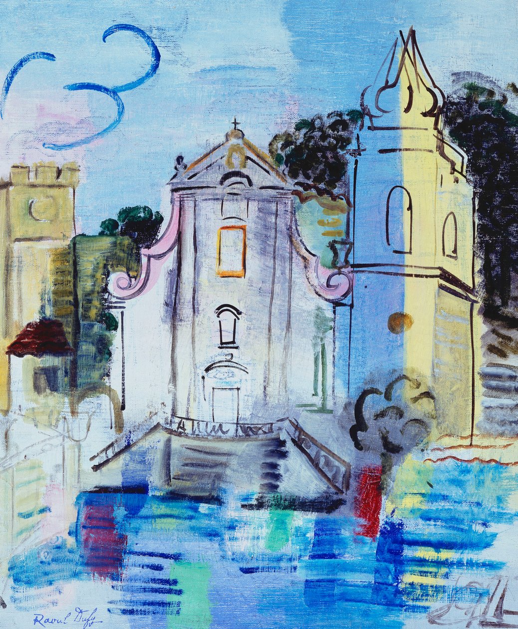 Kościół w Taorminie; Leglise de Taormine autorstwa Raoul Dufy