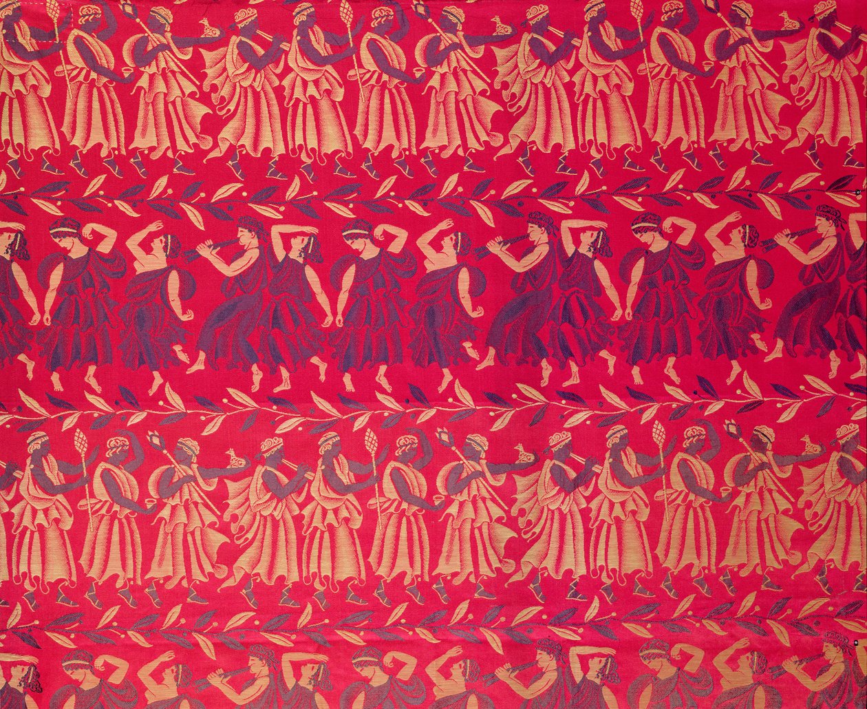 "The Cortege of Orpheus", jedwabny adamaszek zaprojektowany przez Raoula Dufy