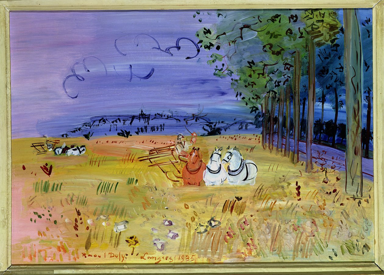Żniwa w Langres autorstwa Raoul Dufy