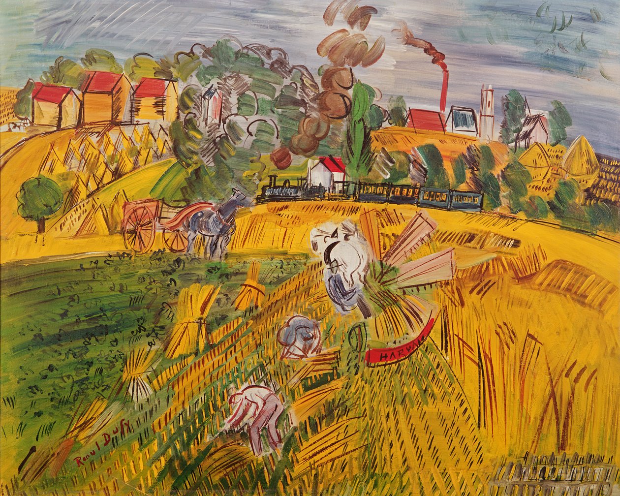 Dom (olej na płótnie) autorstwa Raoul Dufy