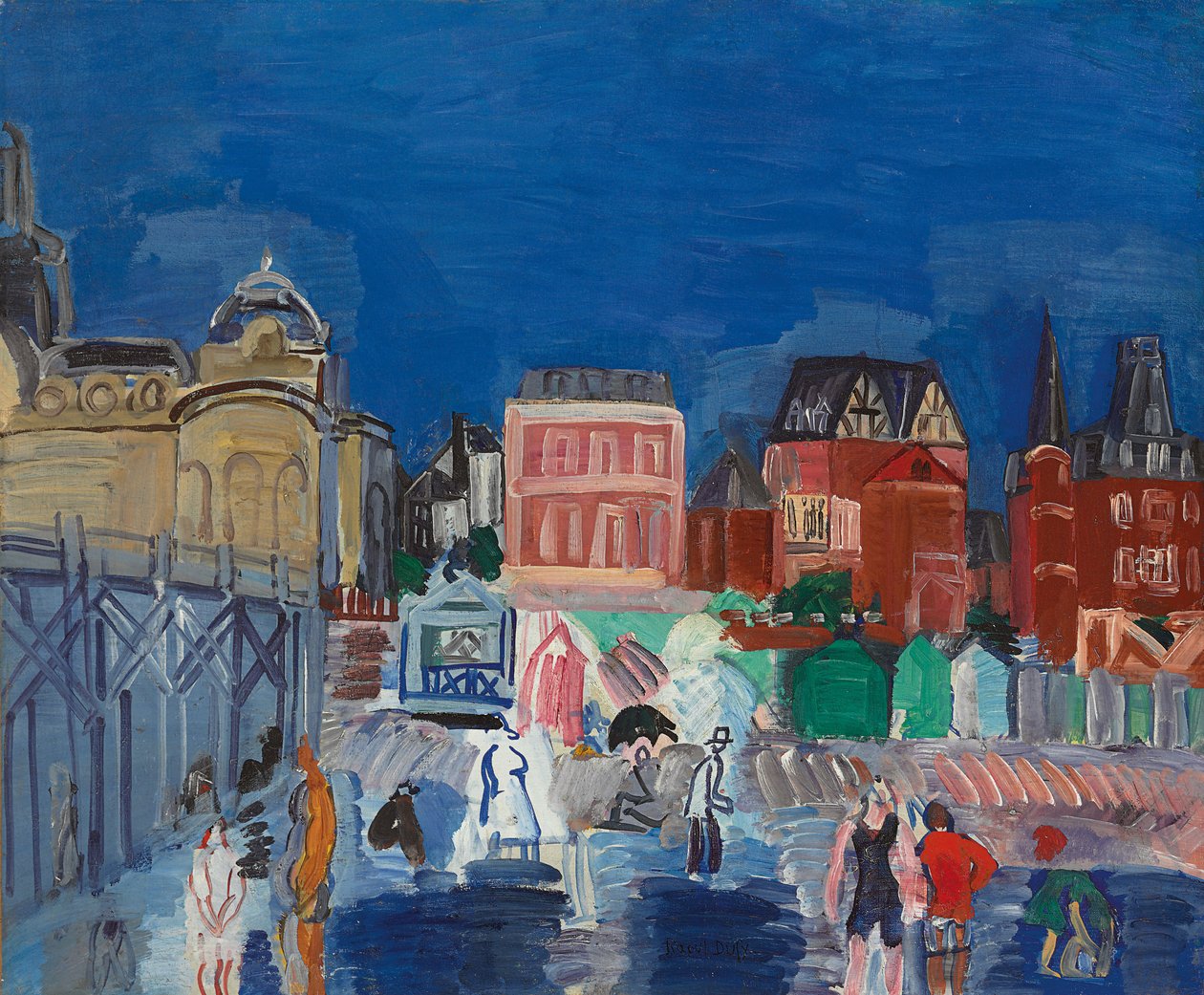 Łaźnie Marii Krystyny; Les bains Marie-Christine autorstwa Raoul Dufy