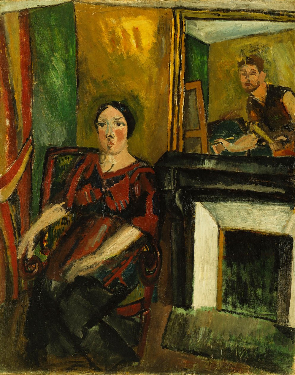 Malarz i jego model; Le Peintre et son Modele autorstwa Raoul Dufy