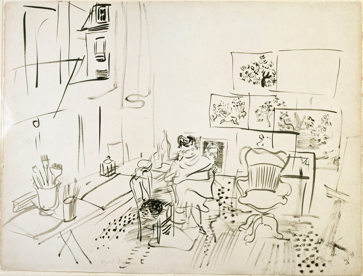 Warsztat malarza Rysunek Raoula Dufy