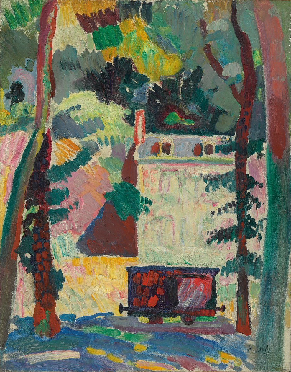 Wagon kolejowy; Le petit wagon autorstwa Raoul Dufy
