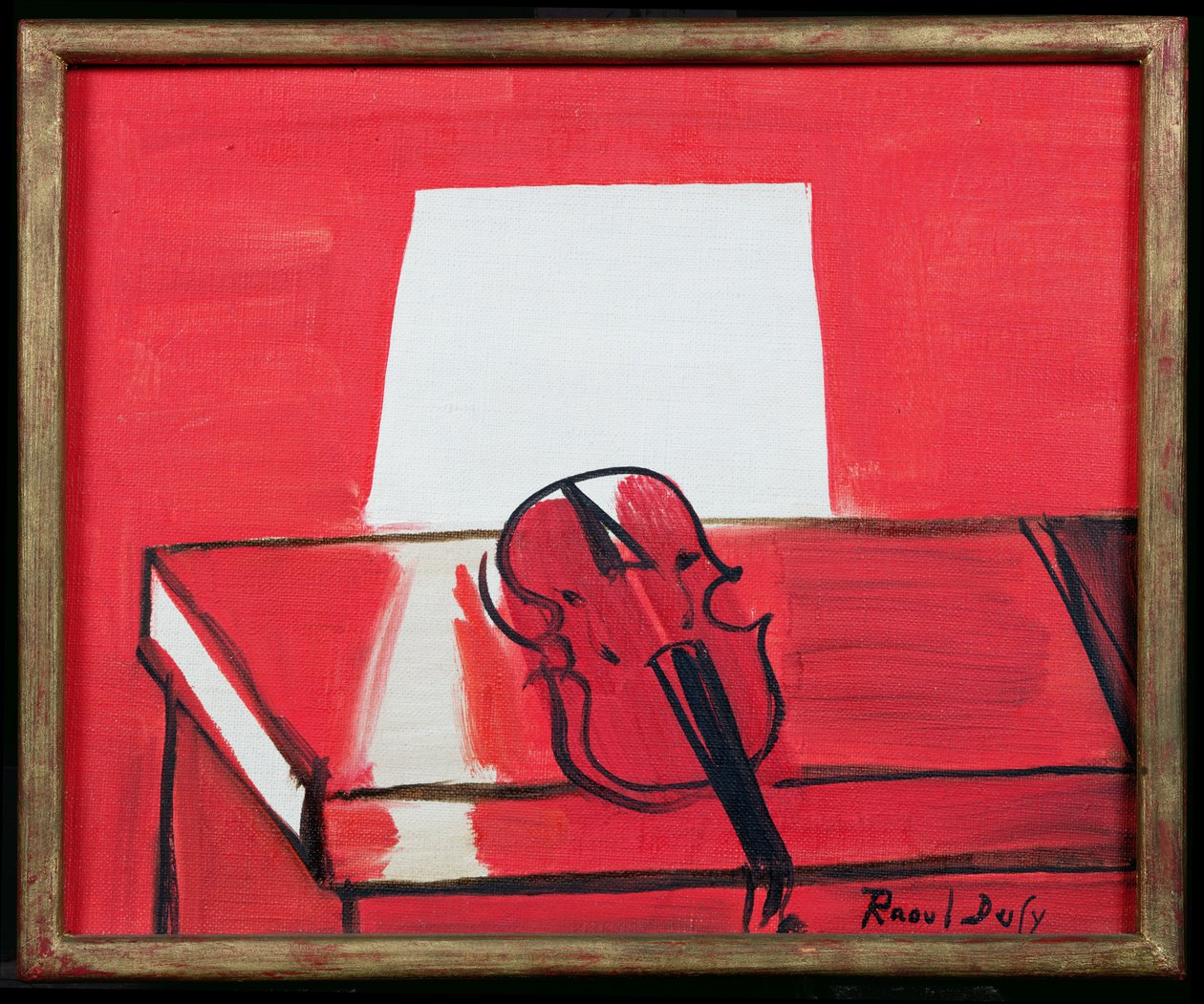 Czerwone skrzypce autorstwa Raoul Dufy
