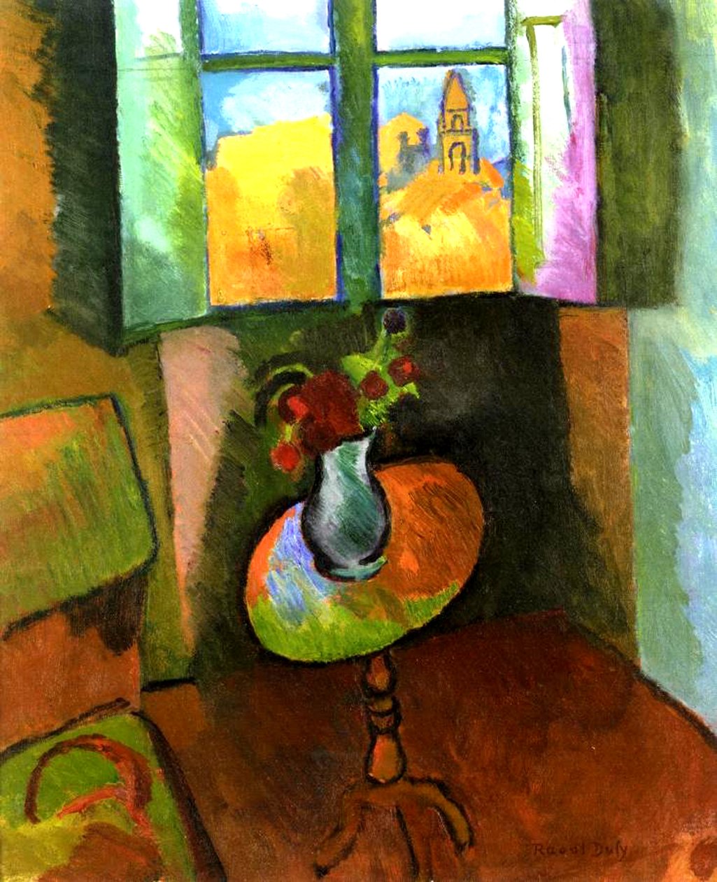 Okrągły Stół, rue Seguier autorstwa Raoul Dufy